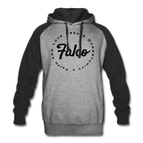 Faith And Love Color Block Hoodie - heather gray/black